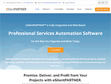Tablet Screenshot of esilentpartner.com